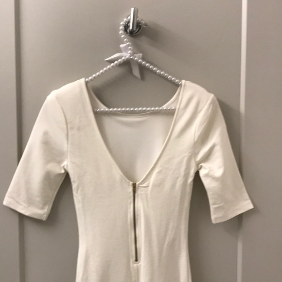 White bodycon midi dress - Picture 2 of 8